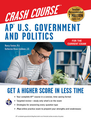 cover image of AP&#174; U.S. Government & Politics Crash Course, For the 2020 Exam, Book + Online